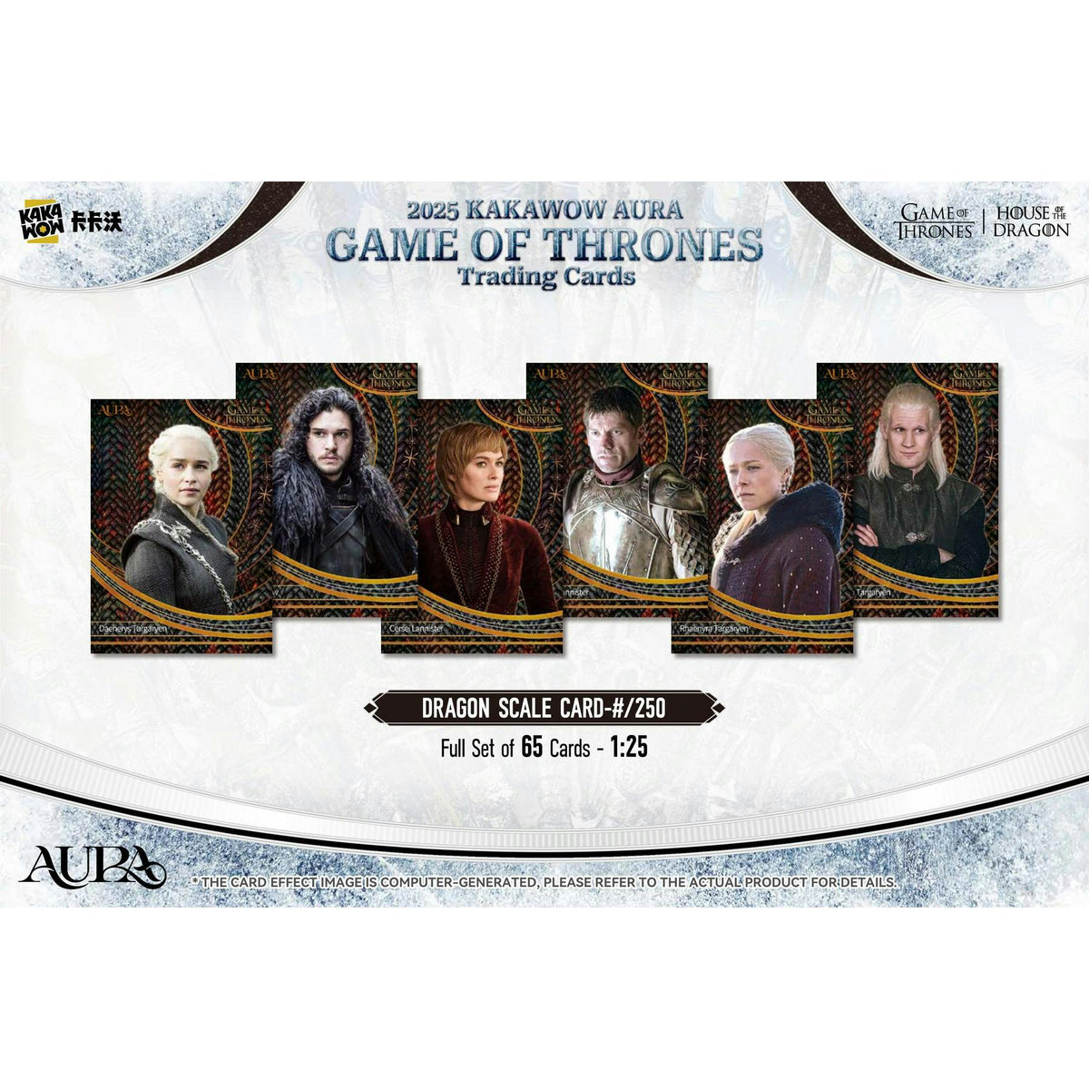 2025 Kakawow Game Of Thrones Aura Hobby 10-Box Case