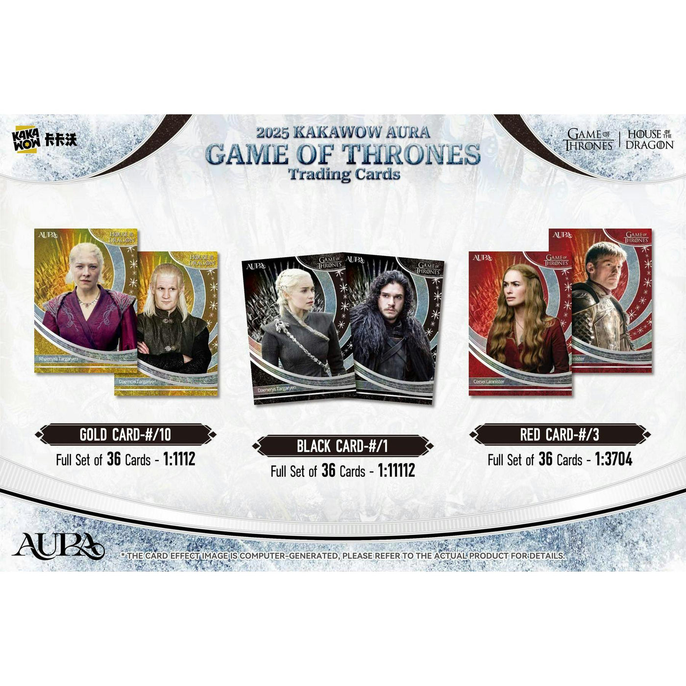 2025 Kakawow Game Of Thrones Aura Hobby 10-Box Case