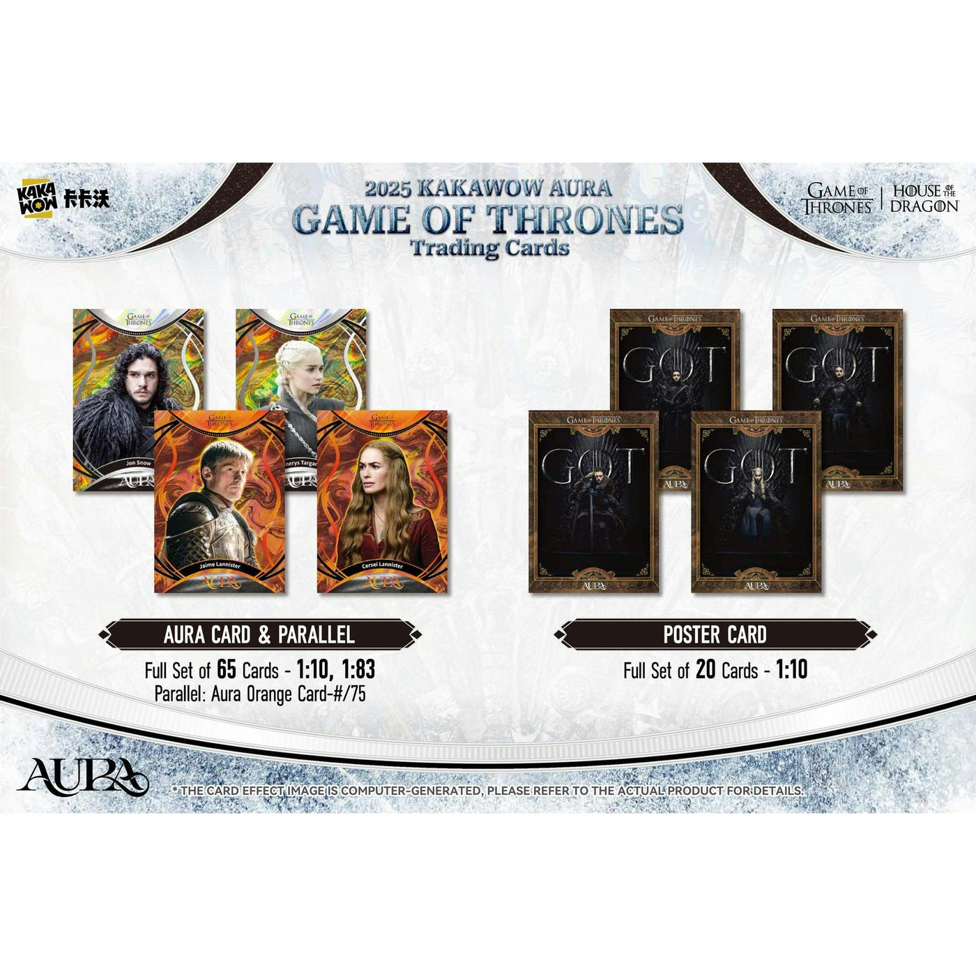 2025 Kakawow Game Of Thrones Aura Hobby 10-Box Case