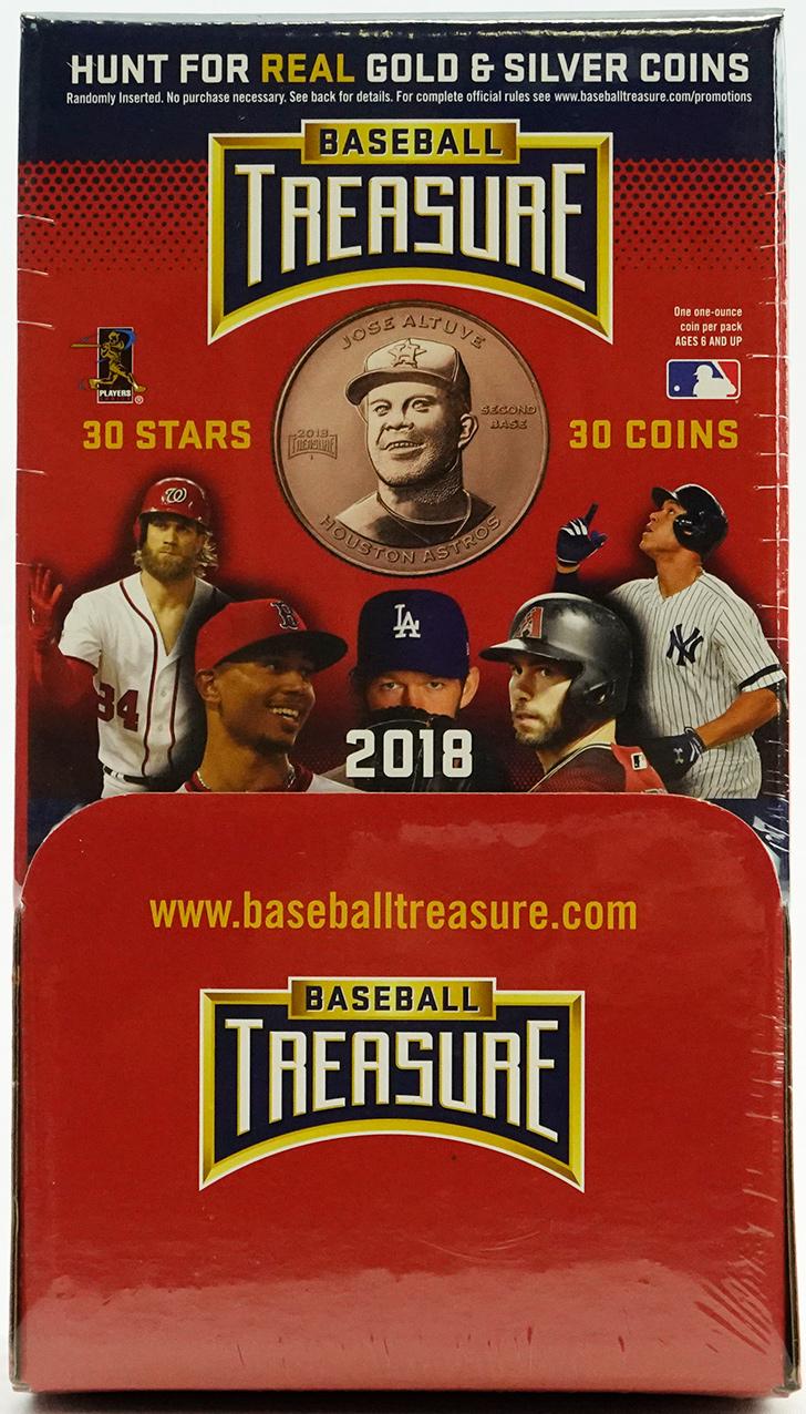 2018 Baseball Treasure Collectible Trading Coins Hobby Box
