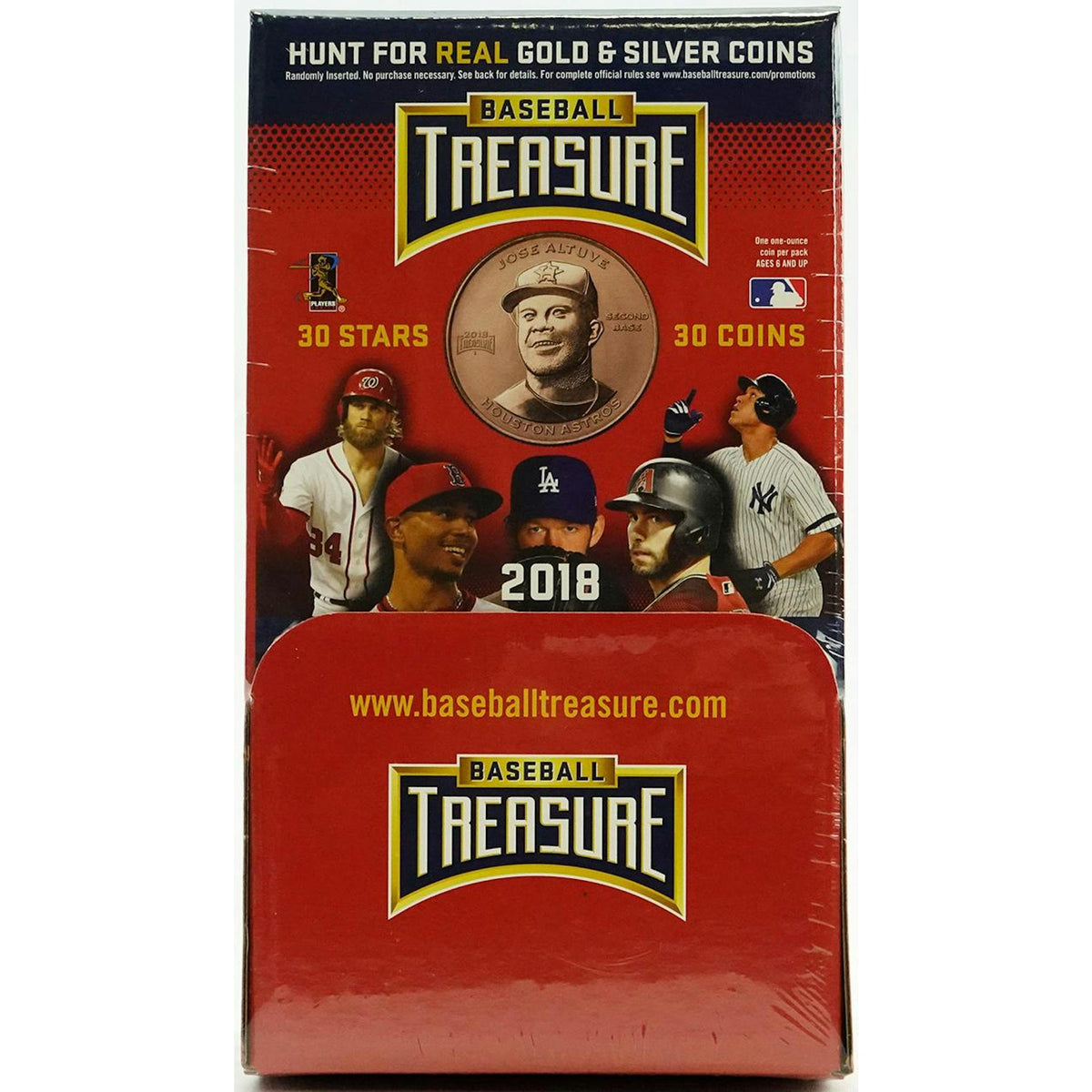 2018 Baseball Treasure Collectible Trading Coins Hobby Box