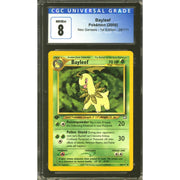 Pokemon Neo Genesis 1st Edition Bayleef 28/111 CGC 8 subs