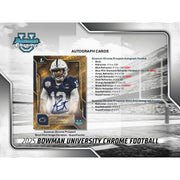 2025 Bowman University Chrome Football Blaster 40-Box Case