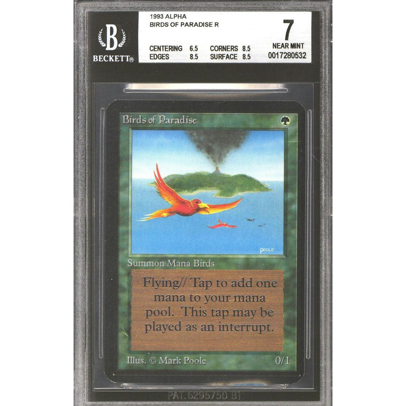 Magic the Gathering Alpha Birds of Paradise BGS 7 - 6.5 8.5 8.5 8.5 NEAR MINT NM O/C