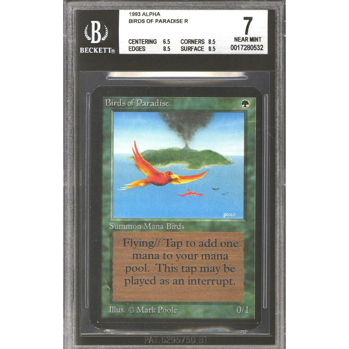 Magic the Gathering Alpha Birds of Paradise BGS 7 - 6.5 8.5 8.5 8.5 NEAR MINT NM O/C