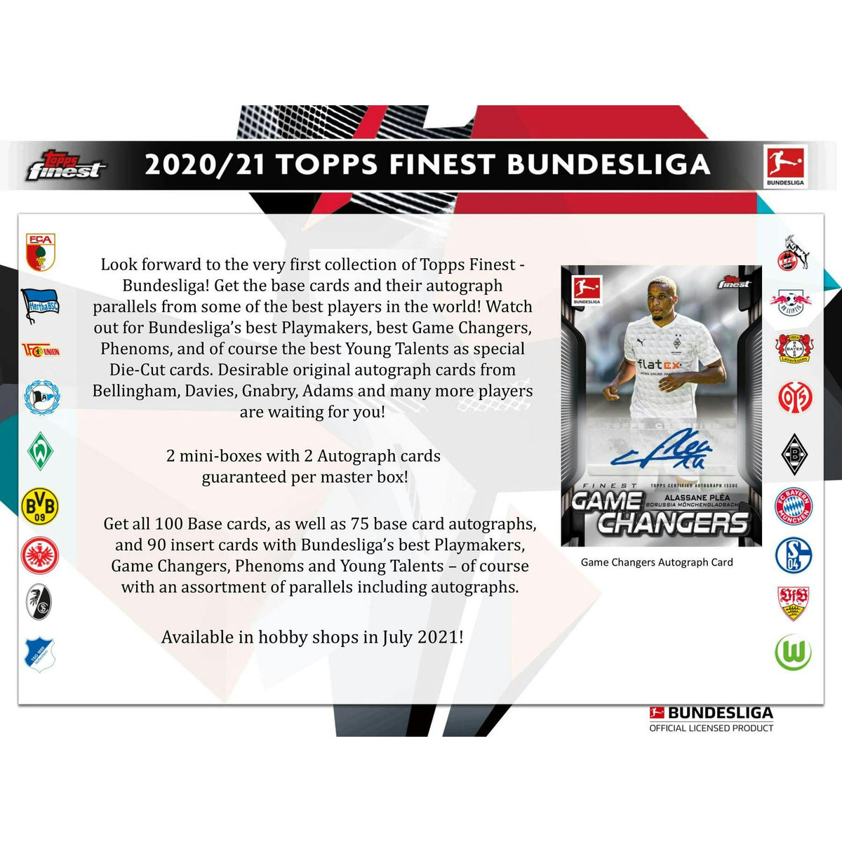 2020/21 Topps Finest Bundesliga Soccer Hobby Box