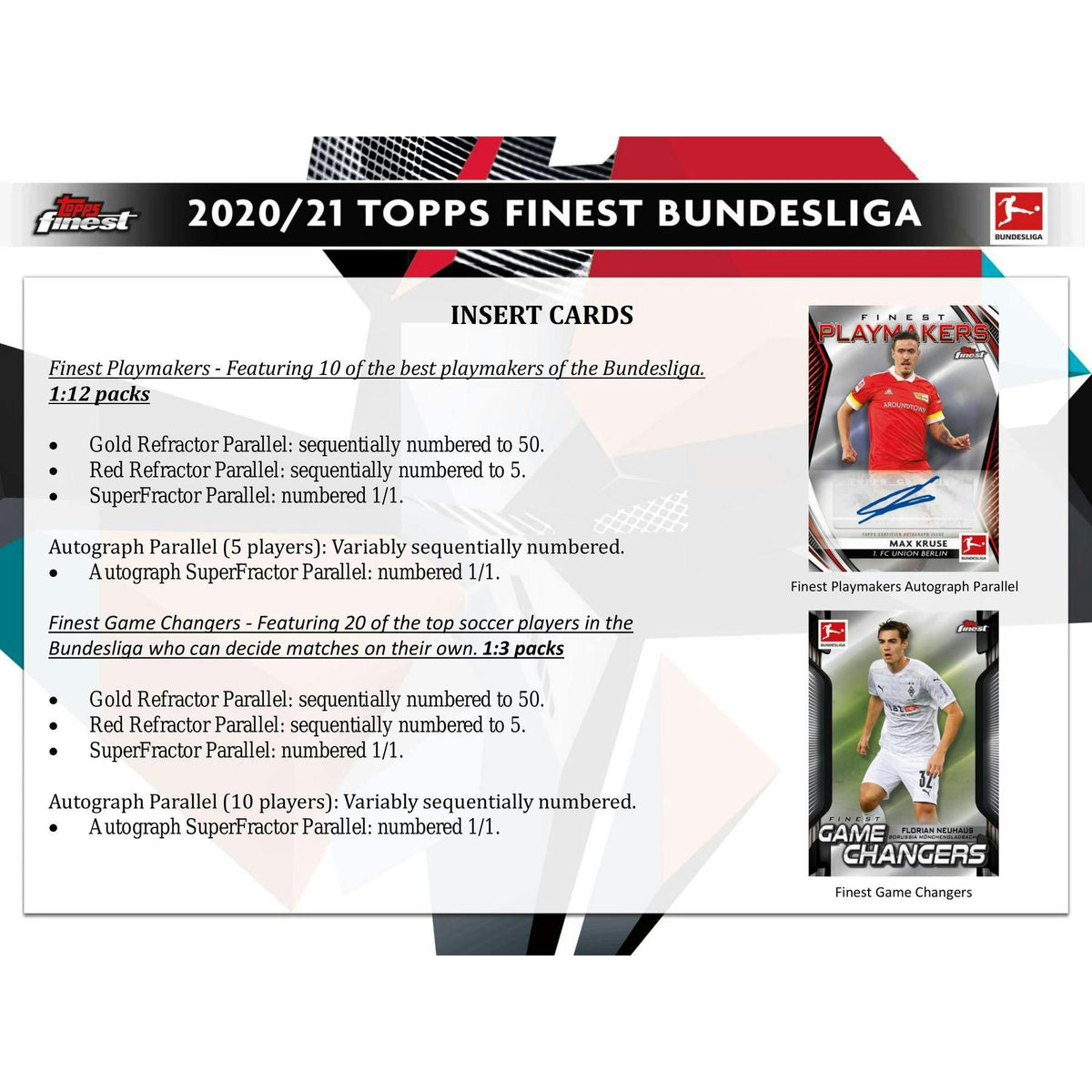 2020/21 Topps Finest Bundesliga Soccer Hobby Box