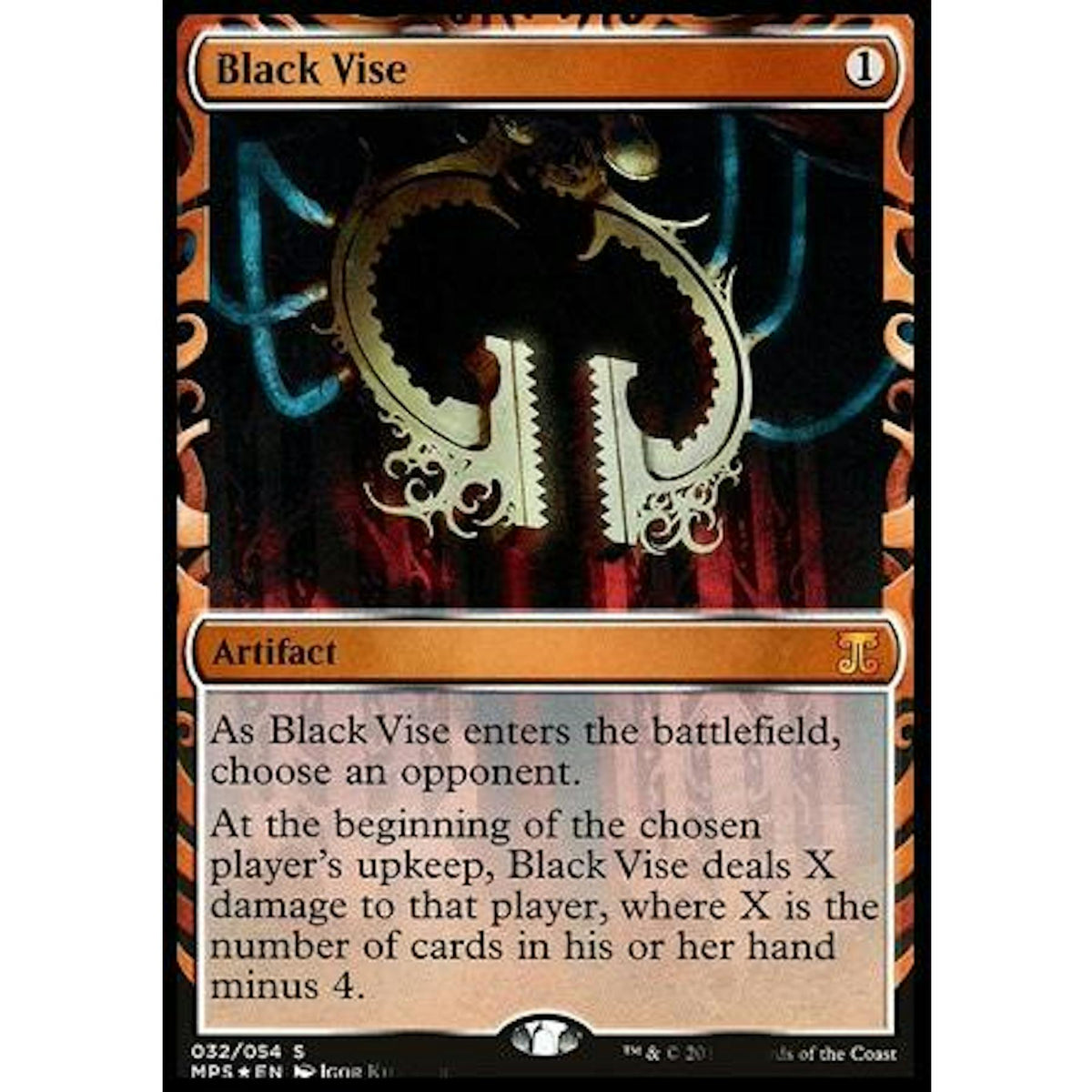 Magic the Gathering Kaladesh Inventions Black Vise FOIL LIGHTLY PLAYED LP