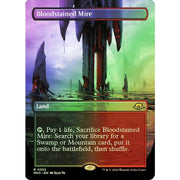 Magic the Gathering Modern Horizons 3 BORDERLESS FOIL Bloodstained Mire 0352 NEAR MINT NM
