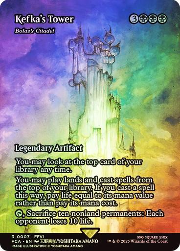 Magic the Gathering Final Fantasy Kefka's Tower Bolas's Citadel FOIL NEAR MINT NM