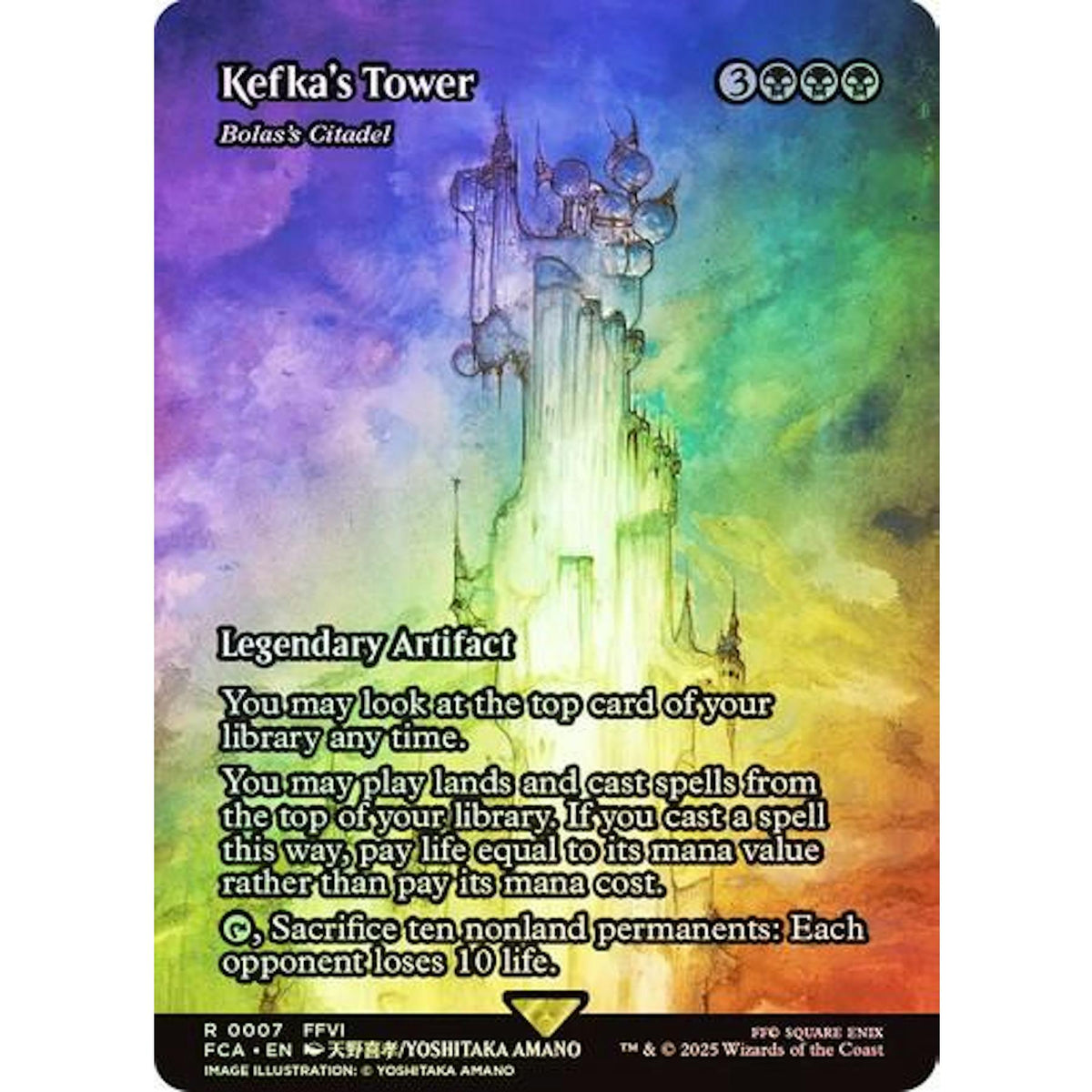 Magic the Gathering Final Fantasy Kefka's Tower Bolas's Citadel FOIL NEAR MINT NM
