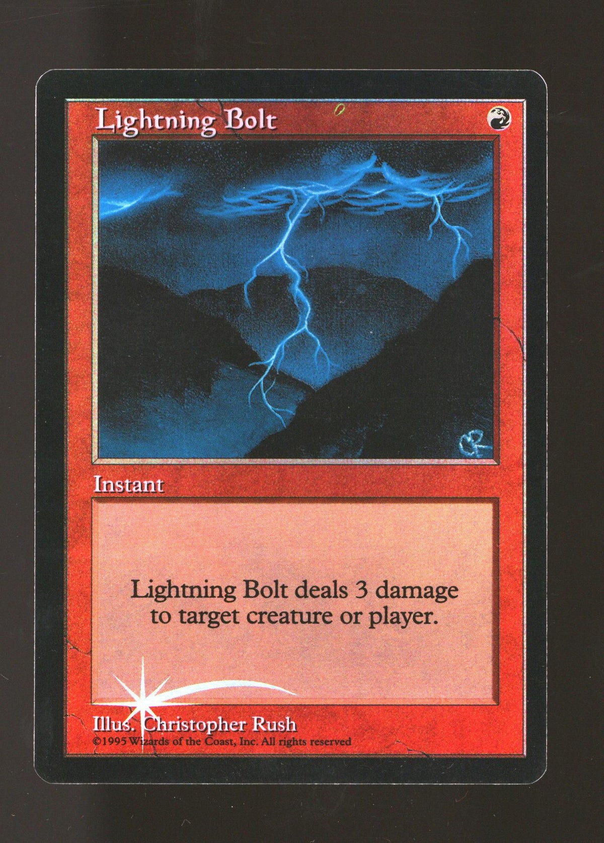 Magic the Gathering Judge Promo FOIL Lightning Bolt LIGHTLY PLAYED LP *155
