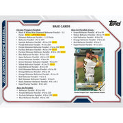 2021 Bowman Chrome Baseball Lite Hobby 16-Box Case (Black & White Mini-Diamond Parallels!)