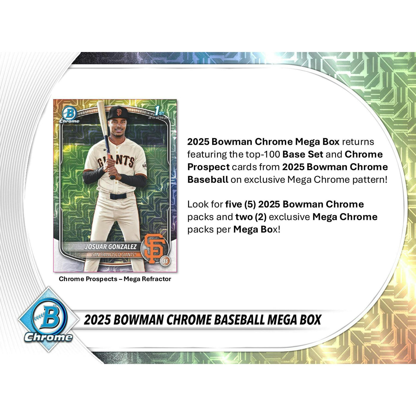 2025 Bowman Chrome Baseball Mega Box