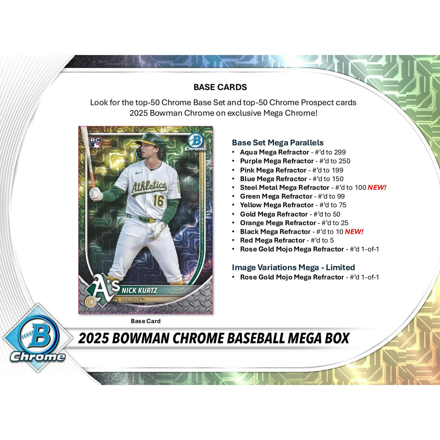 2025 Bowman Chrome Baseball Mega Box