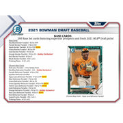 2021 Bowman Draft Baseball Hobby Jumbo Box