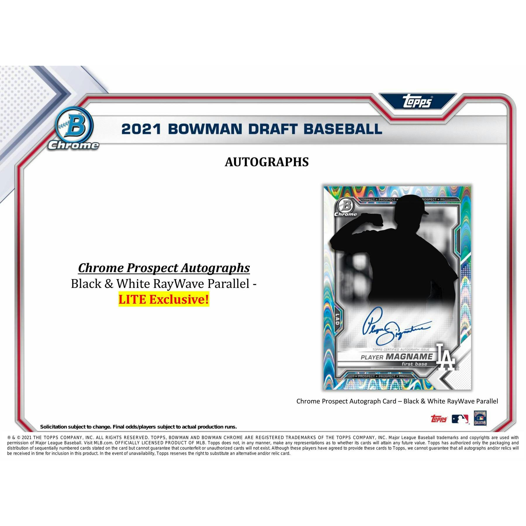 2021 Bowman Draft Baseball Hobby LITE Box