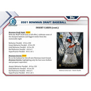 2021 Bowman Draft Baseball Hobby SUPER Jumbo Box