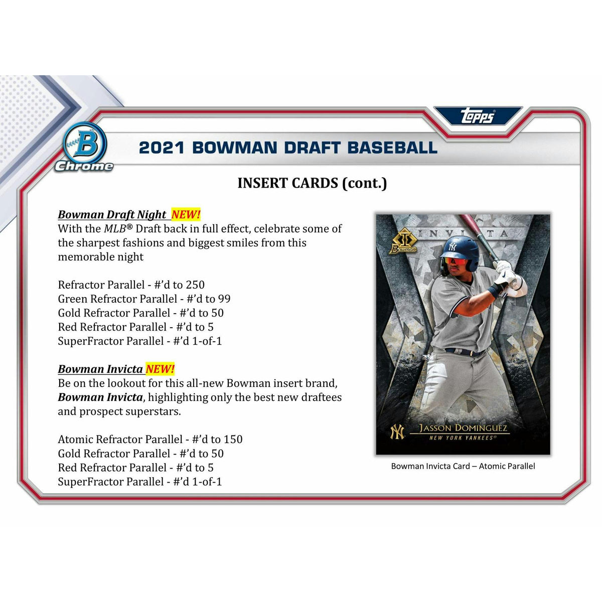 2021 Bowman Draft Baseball Hobby SUPER Jumbo Box (Slightly Damaged)