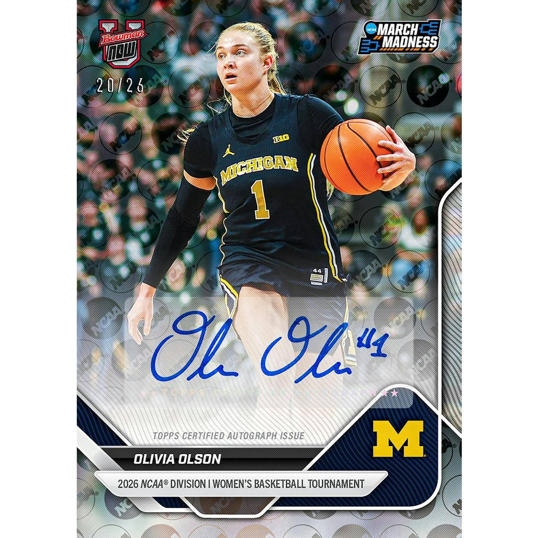 2025/26 Bowman University NOW March Madness Basketball Hobby Box