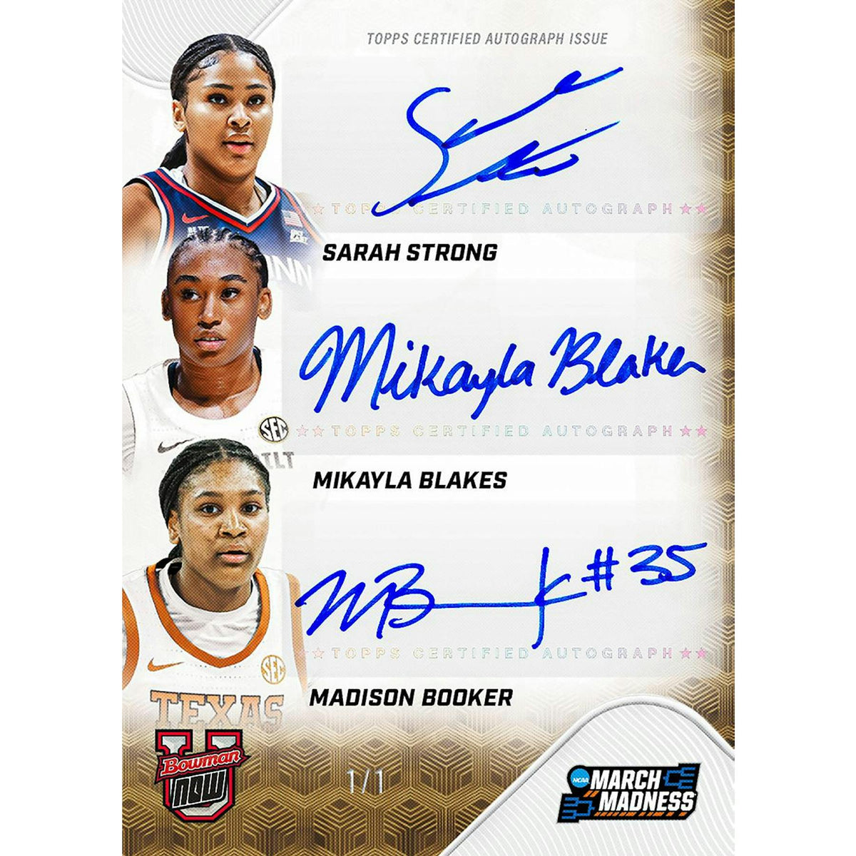2025/26 Bowman University NOW March Madness Basketball Hobby Box