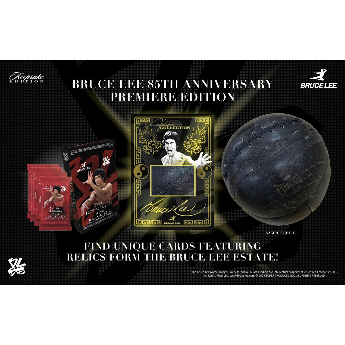 2026 Keepsake Bruce Lee 85th Anniversary Premiere Edition Hobby 10-Box Case