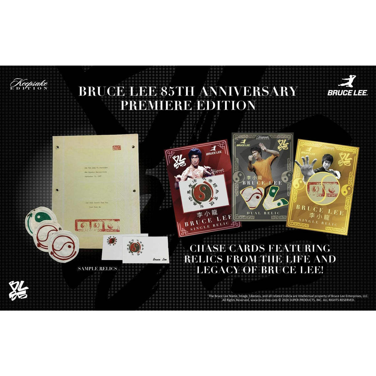 2026 Keepsake Bruce Lee 85th Anniversary Premiere Edition Hobby 10-Box Case