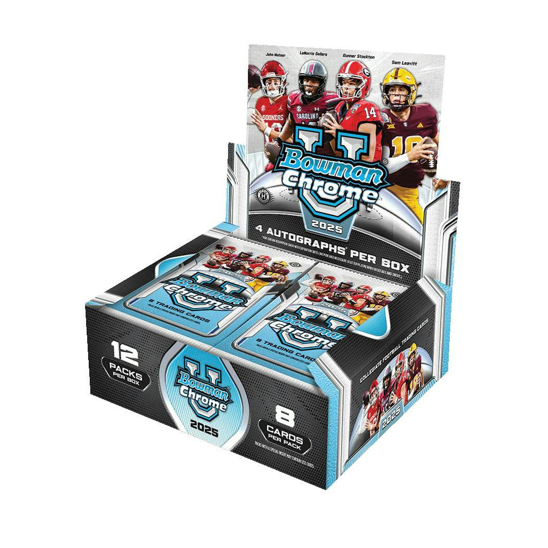 2025 Bowman University Chrome Football Hobby Jumbo Box
