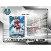 2025 Bowman University Chrome Football Hobby Jumbo Box