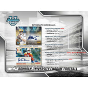 2025 Bowman University Chrome Football Hobby Jumbo 8-Box Case