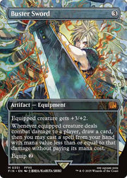 Magic the Gathering Final Fantasy BORDERLESS Buster Sword 0351 NEAR MINT NM