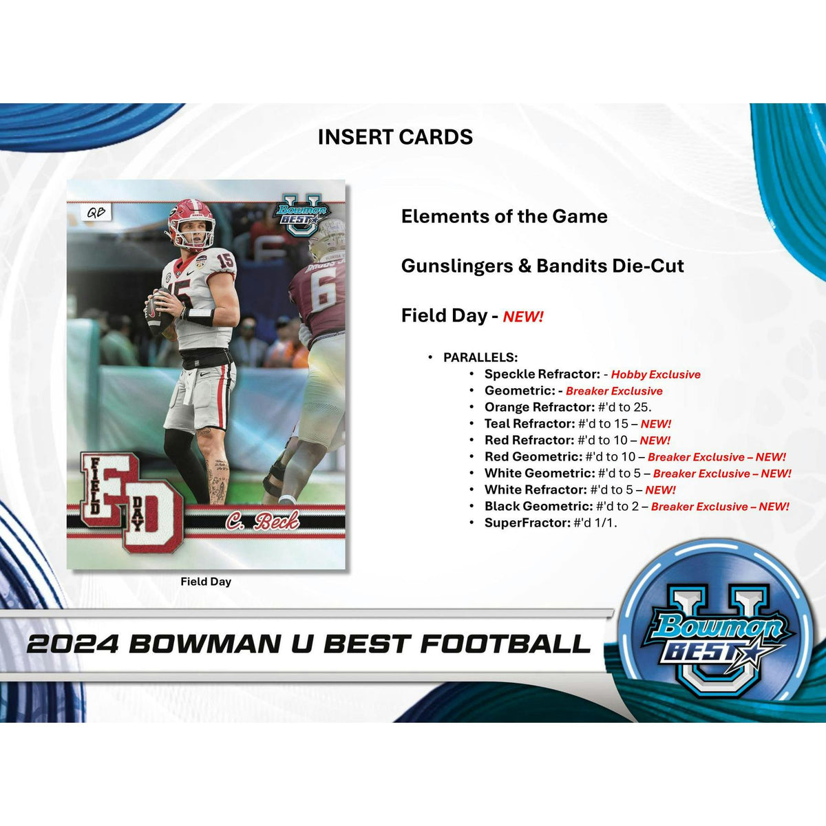 2024 Bowman University Best Football Delight 10-Box Case