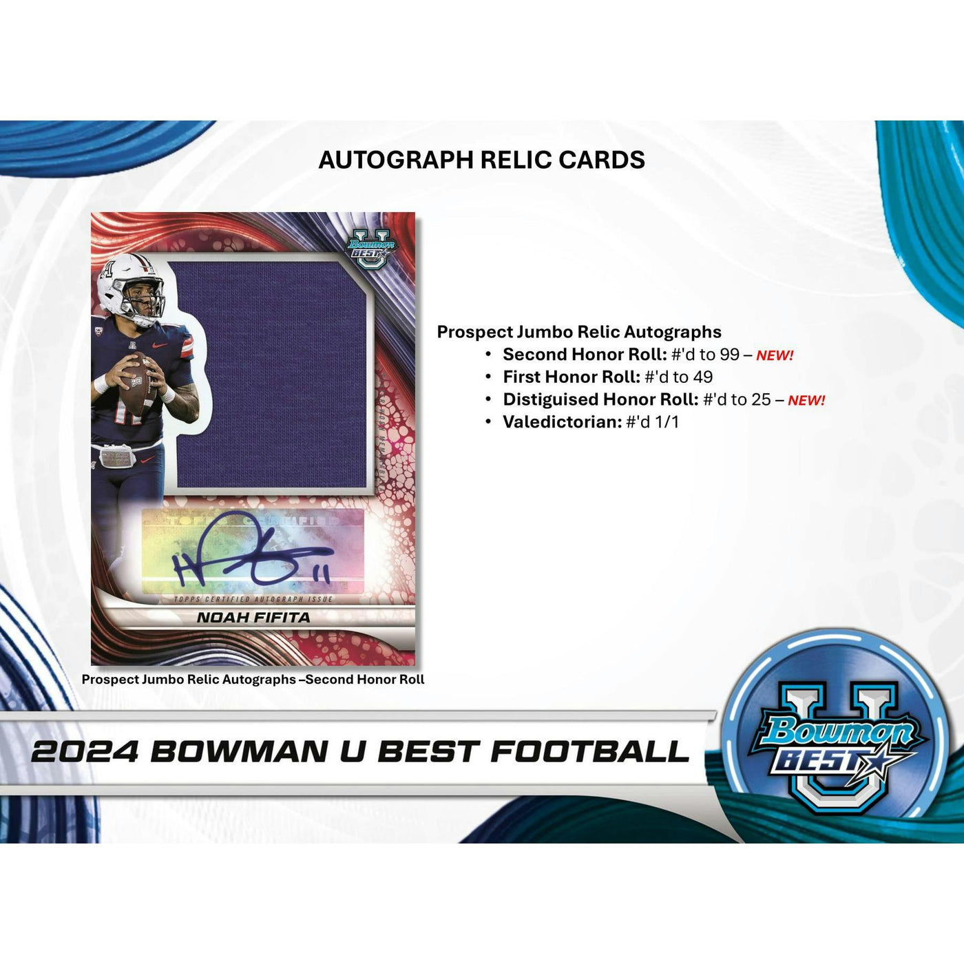 2024 Bowman University Best Football Hobby 12-Box Case