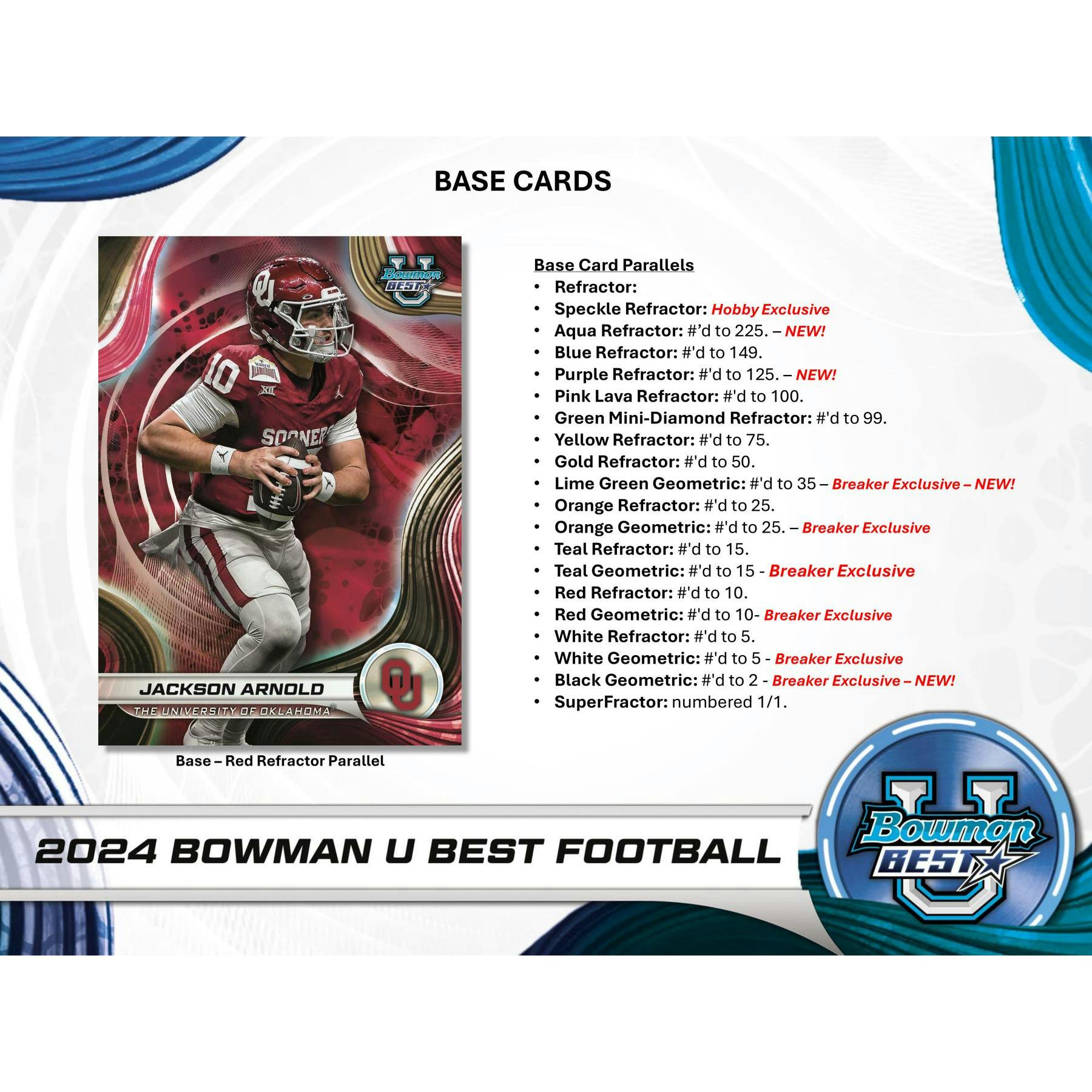 2024 Bowman University Best Football Hobby 12-Box Case