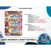 2024 Bowman University Best Football Hobby 12-Box Case