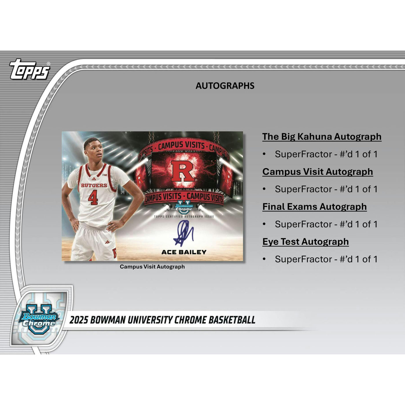2024/25 Bowman University Chrome Basketball Hobby 12-Box Case
