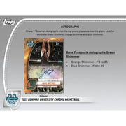 2024/25 Bowman University Chrome Basketball Mega Box