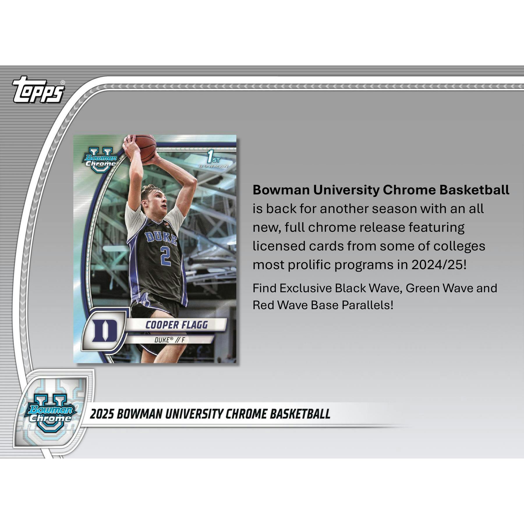 2024/25 Bowman University Chrome Basketball Blaster Box
