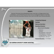 2024/25 Bowman University Chrome Basketball Blaster Box