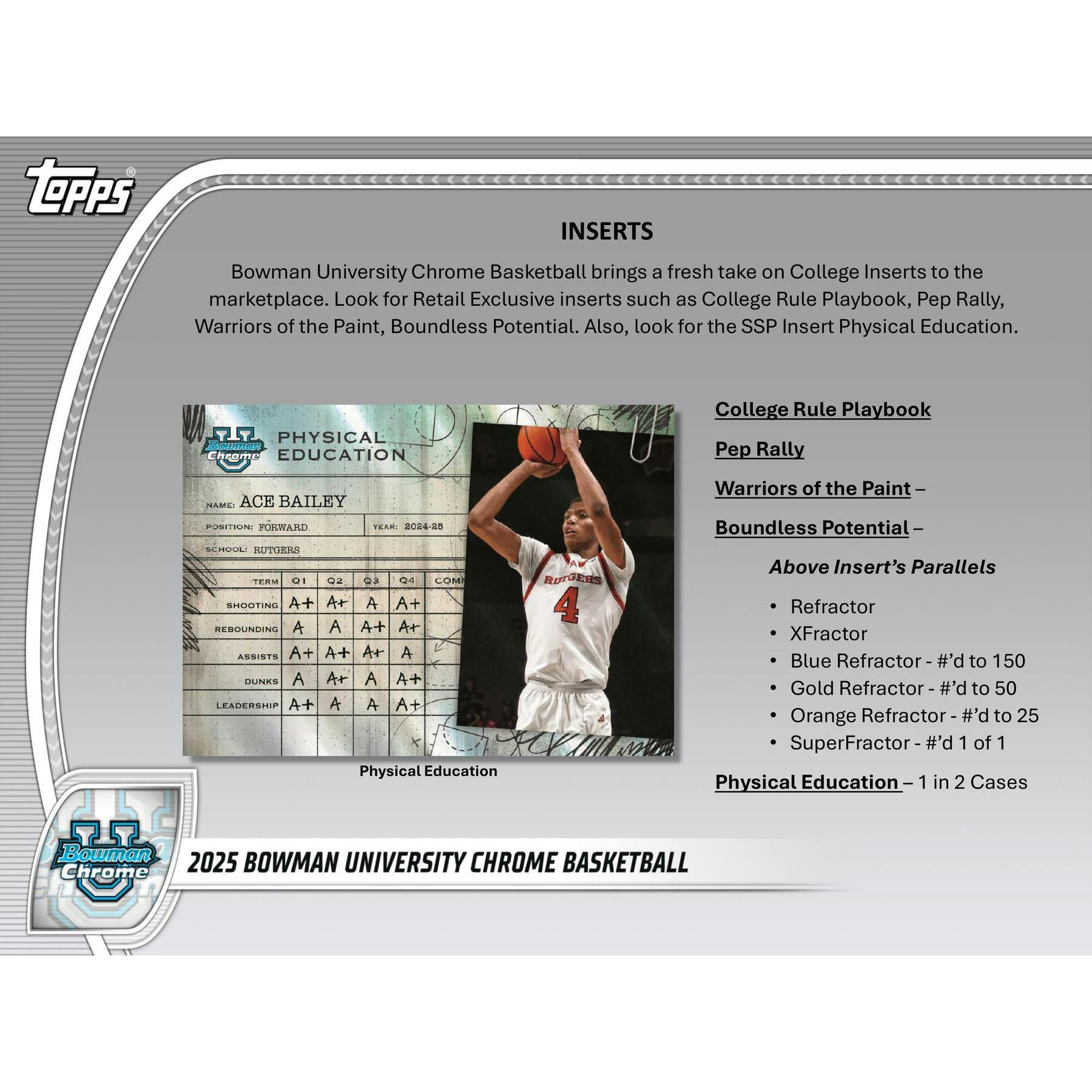 2024/25 Bowman University Chrome Basketball Blaster Pack