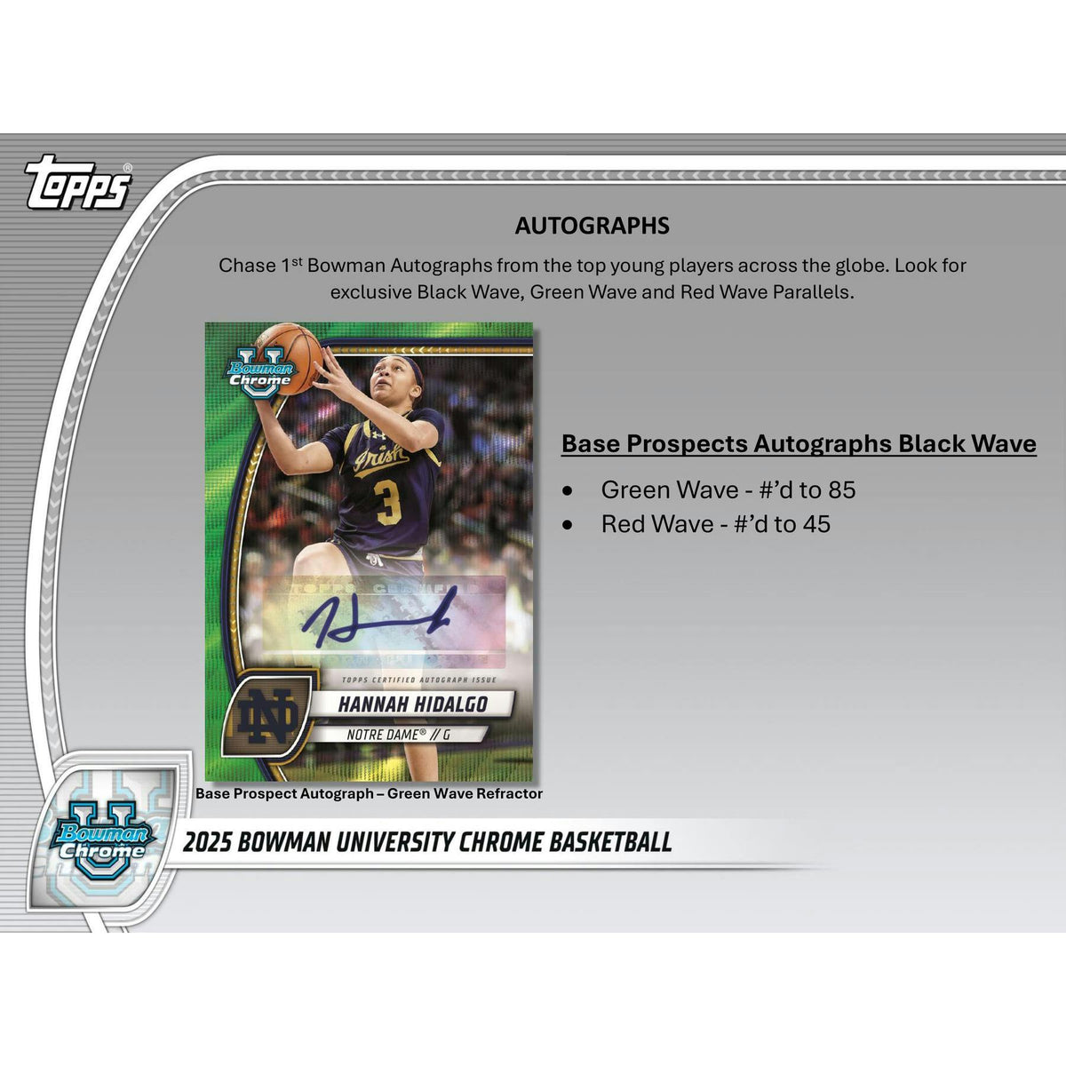 2024/25 Bowman University Chrome Basketball Blaster Box