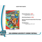 2024 Bowman University Chrome Football Hobby 12-Box Case