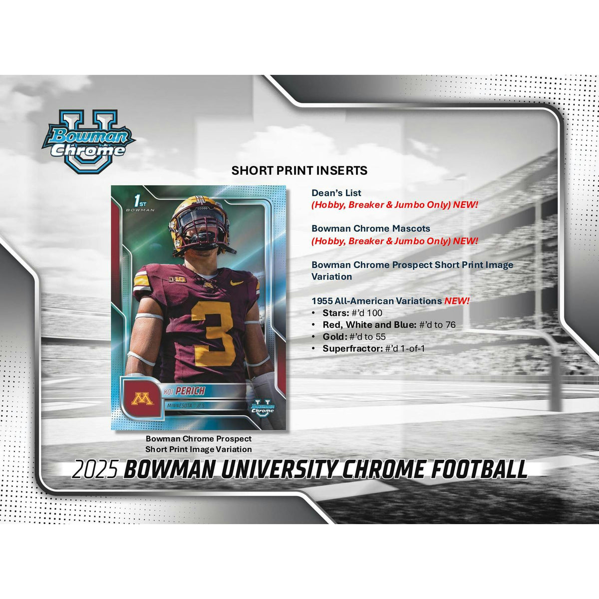 2025 Bowman University Chrome Football Delight Box