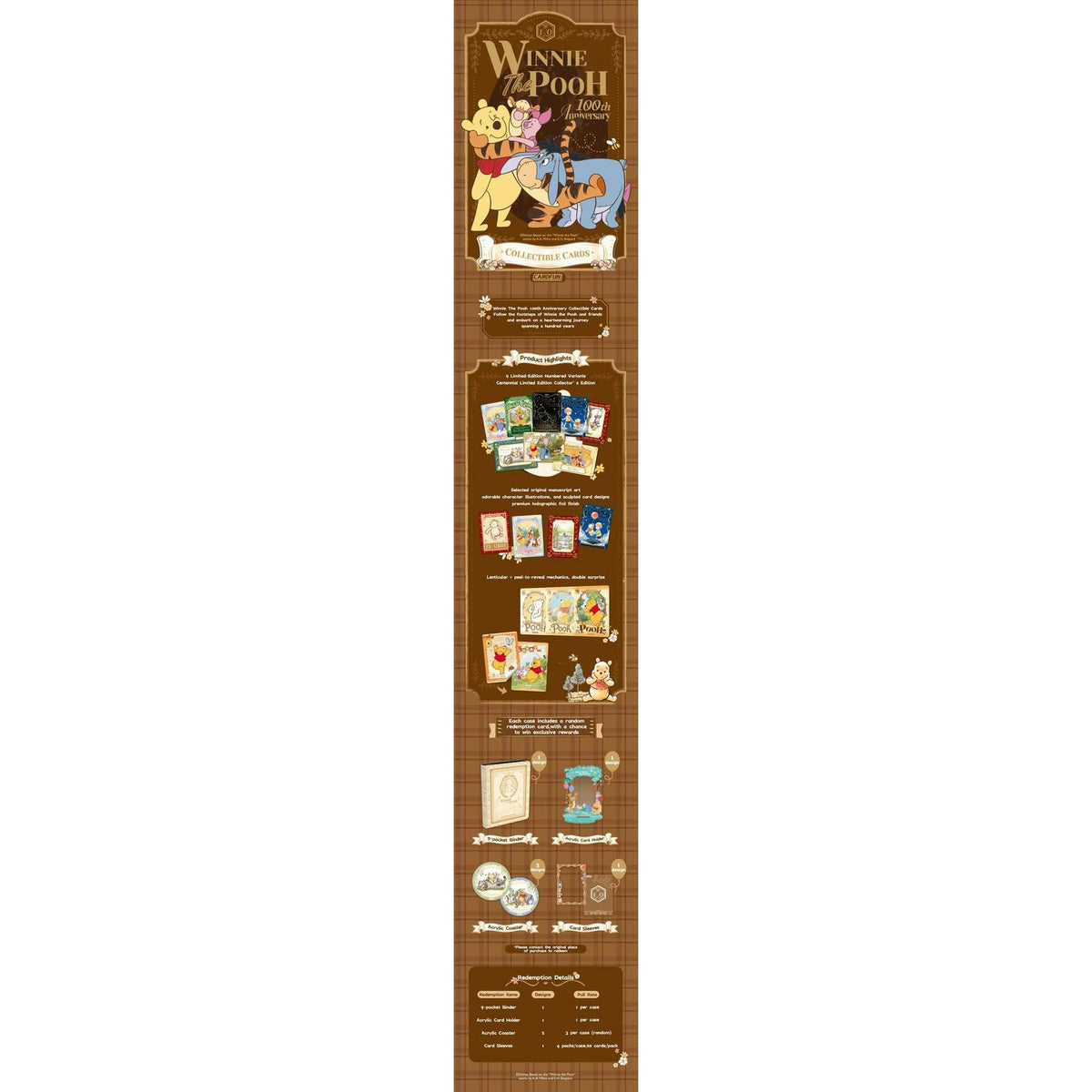 2026 Card.Fun Winnie The Pooh 100th Anniversary Hobby 24-Box Case