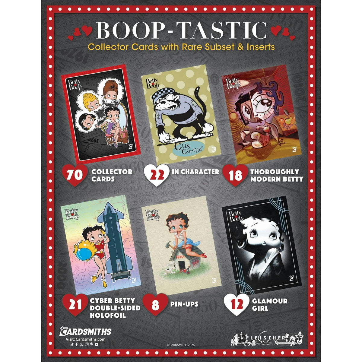 2026 Cardsmiths Betty Boop Then & Now Series 1 Collector 48-Box Case (Presell)