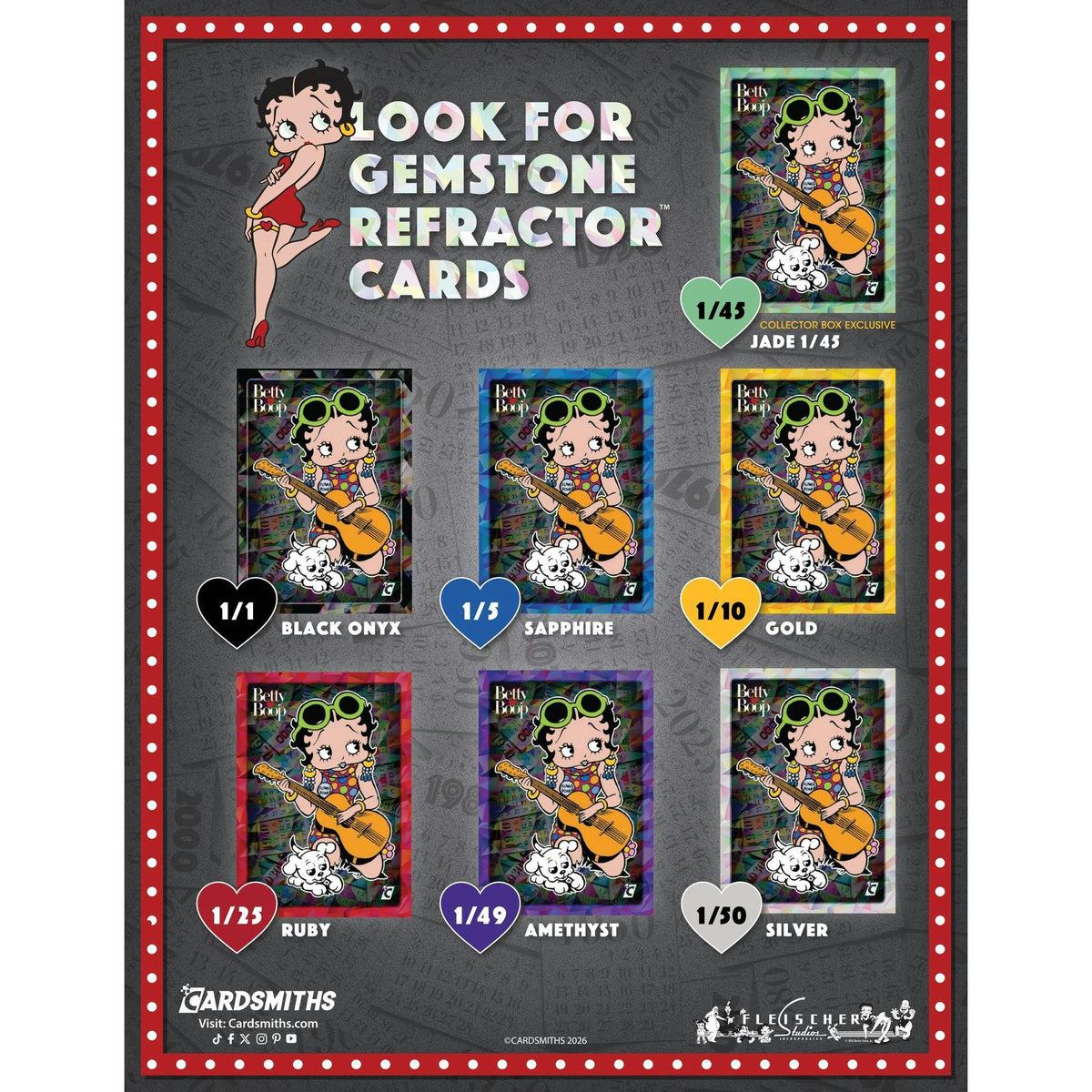 2026 Cardsmiths Betty Boop Then & Now Series 1 Collector 48-Box Case (Presell)