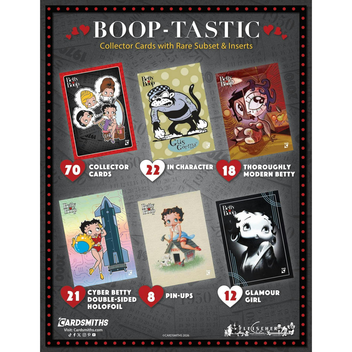 2026 Cardsmiths Betty Boop Then & Now Series 1 Mega Box (Presell)