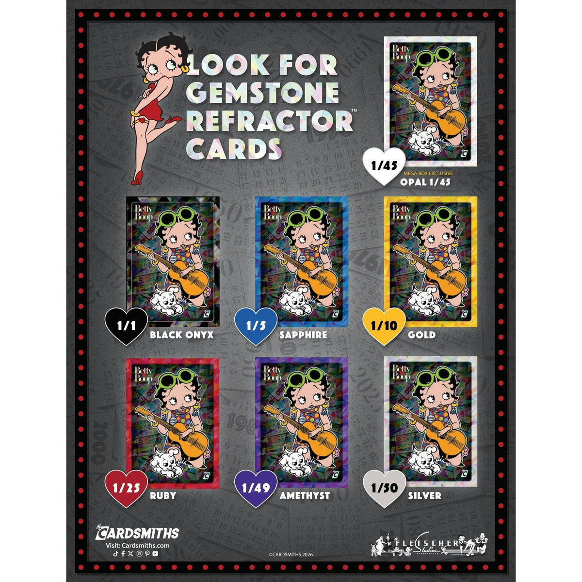 2026 Cardsmiths Betty Boop Then & Now Series 1 Mega Box (Presell)