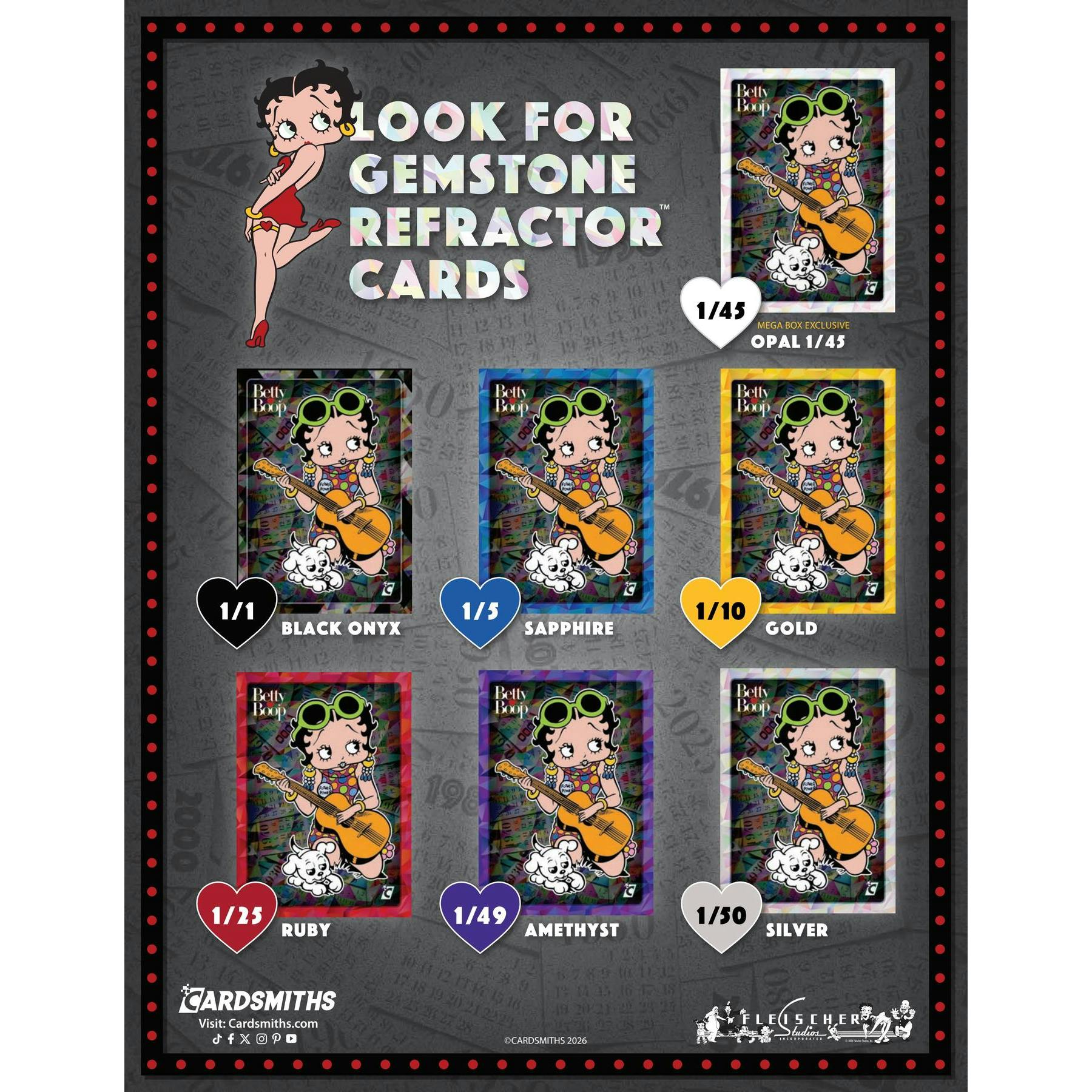 2026 Cardsmiths Betty Boop Then & Now Series 1 Mega Box (Presell)