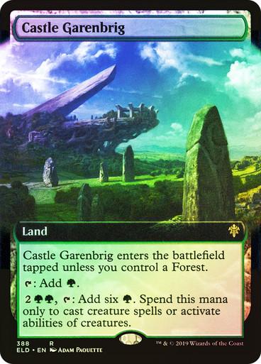 Magic the Gathering Throne of Eldraine Extended Art Castle Garenbrig NEAR MINT NM